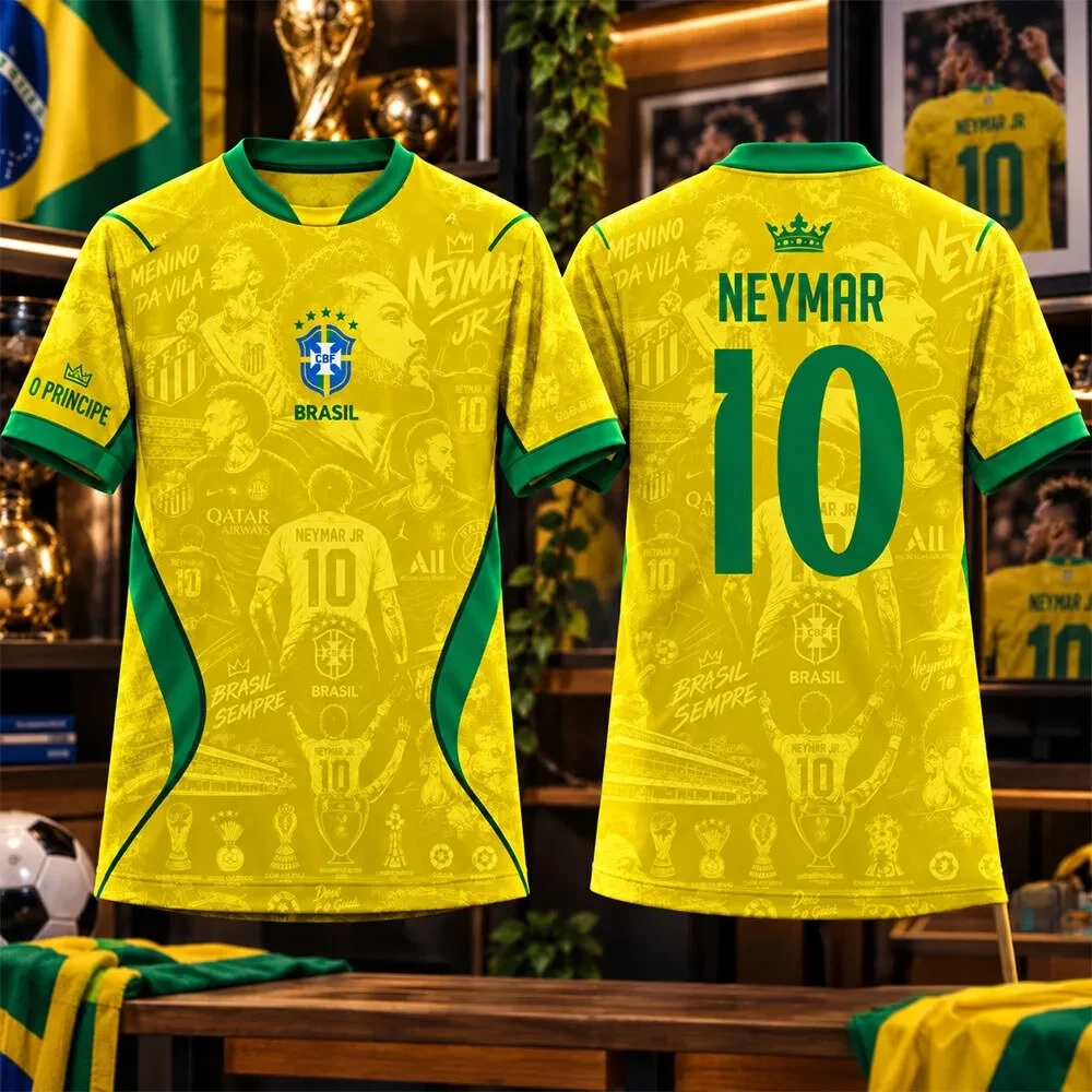 Neymar Jr Brazil Tribute Edition Jersey Neymar Jr Clothes Gifts For Soccer Lovers 1 - Unicasport Neymar Jr Brazil Tribute Edition Jersey Neymar Jr Clothes Gifts For Soccer Lovers