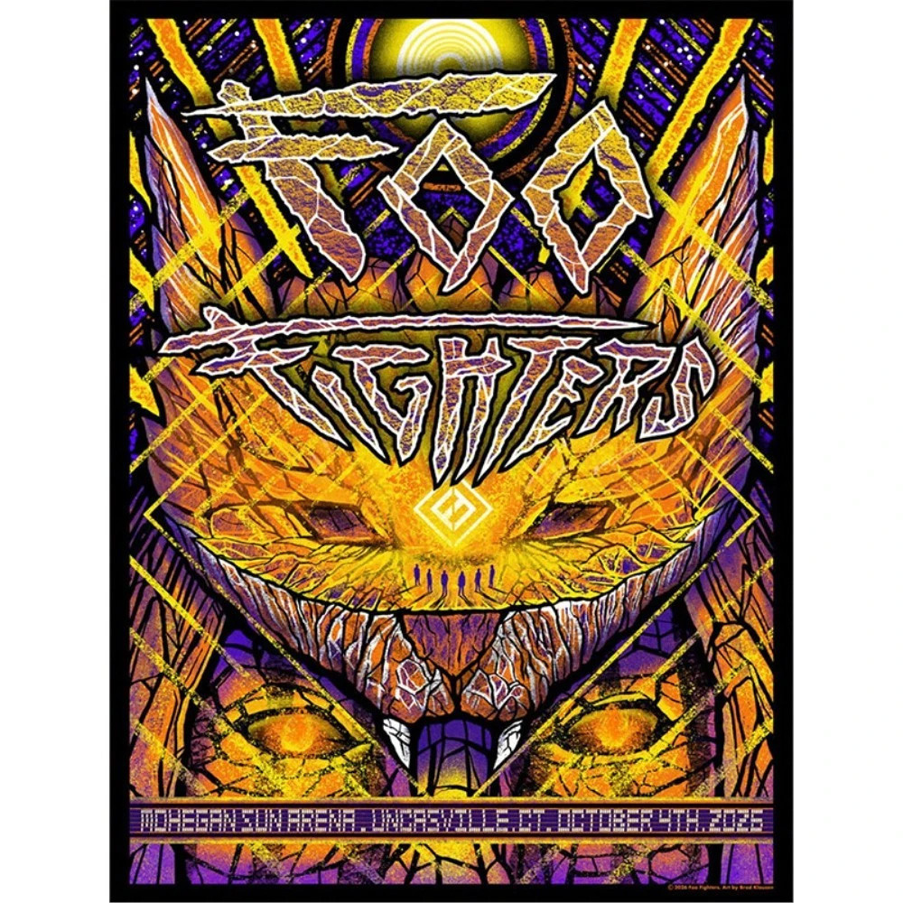 Foo Fighters Mohegan Sun Arena 2026 Poster Foo Fighters Merch Rock Lover Wall Art Decorations