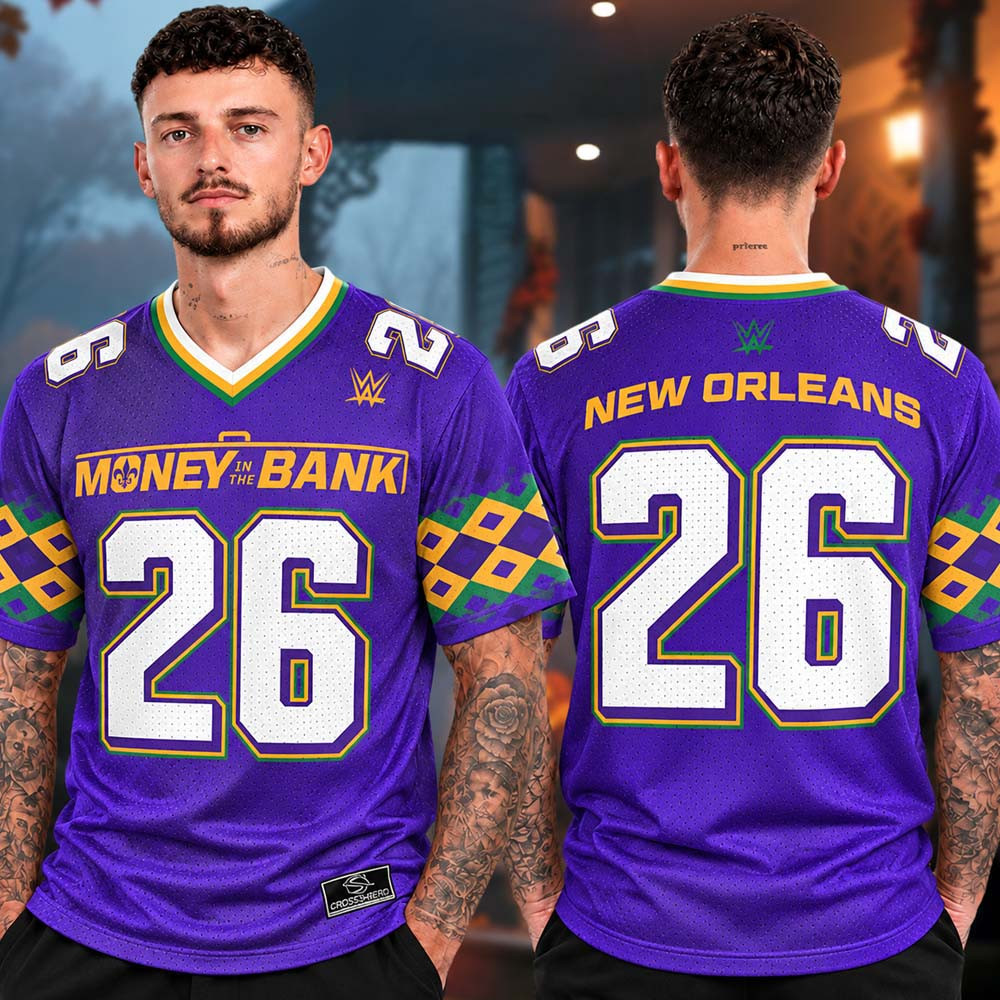 WWE Money In The Bank 2026 Jersey WWE Clothing Presents For Brother