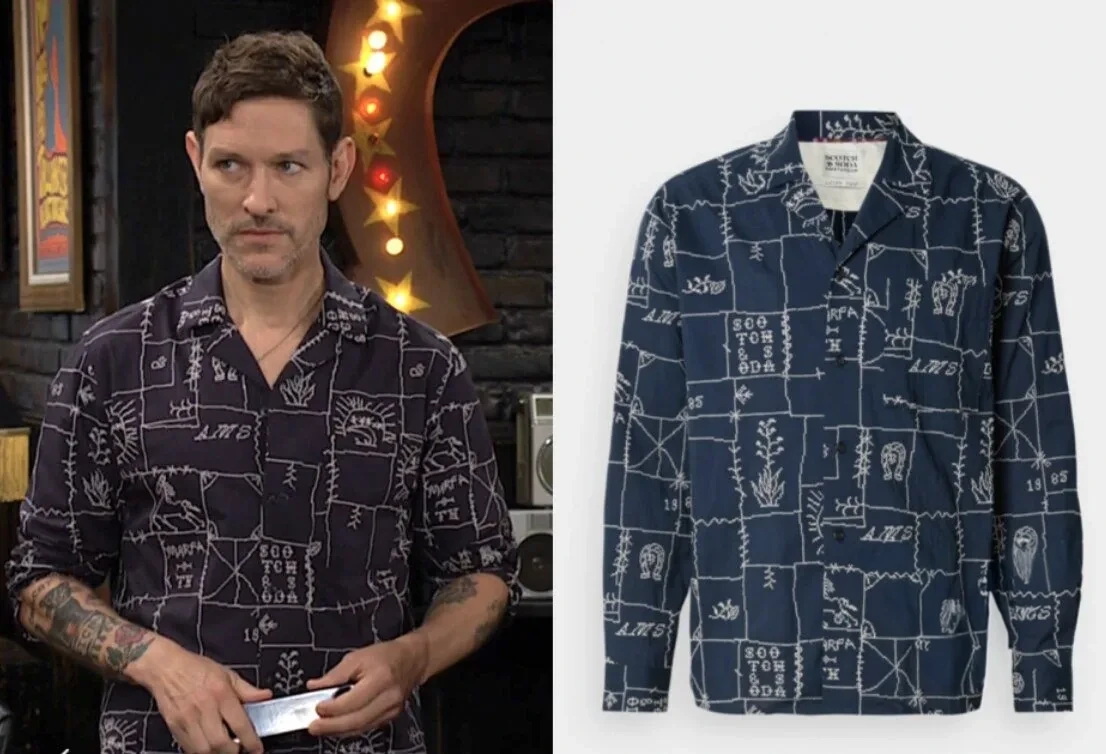 The Young And The Restless Daniel Romalotti Scotch & Soda Allover Polo Long Sleeve Shirt Gifts For Fans 1 - Unicasport The Young And The Restless Daniel Romalotti Scotch & Soda Allover Polo Long Sleeve Shirt Gifts For Fans