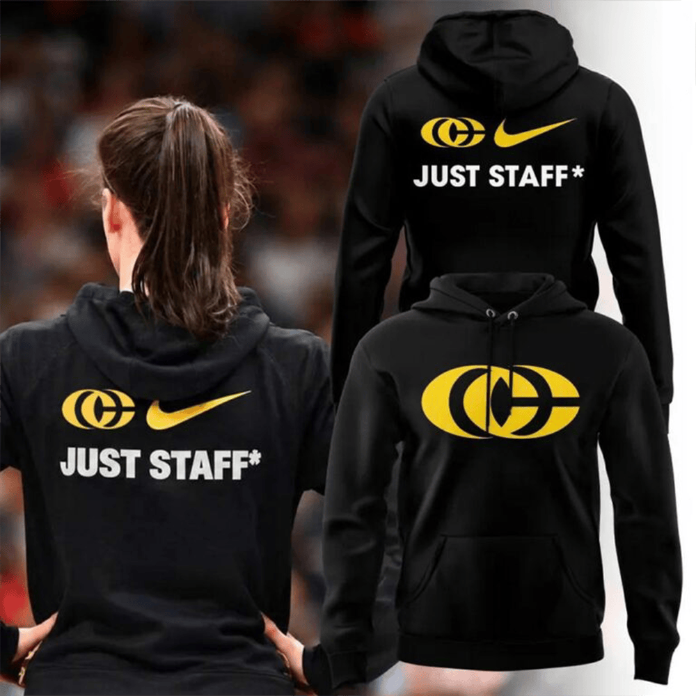 Iowa Hawkeyes Caitlin Clark Merch Just Staff 2026 Hoodie Gift For Supporters 1 - Unicasport Iowa Hawkeyes Caitlin Clark Merch Just Staff 2026 Hoodie Gift For Supporters