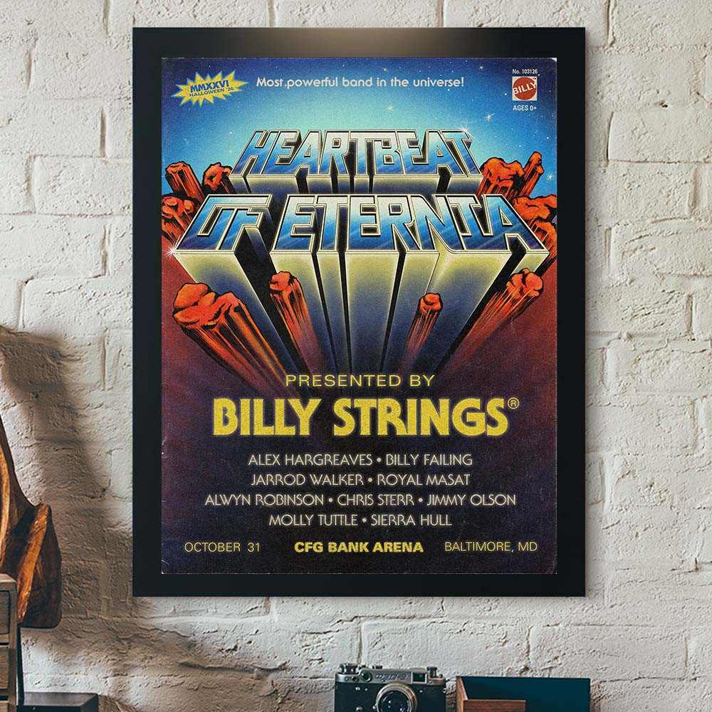 Heartbeat Of Eternia Halloween 2026 Featuring Billy Strings And Friends Poster Billy Strings Concert Poster Gift Idea
