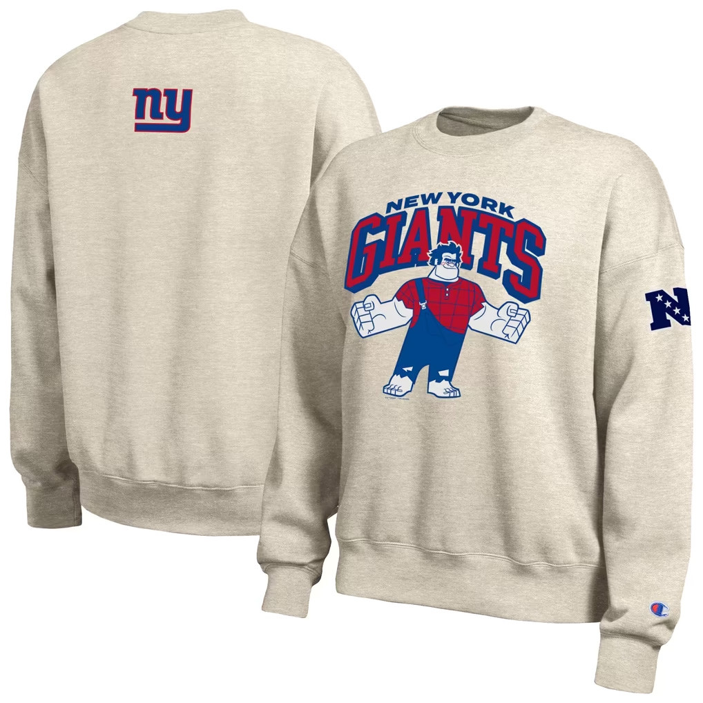 New York Giants Merch 2026 Disney X Champion Giants All-Star Sweatshirt Wreck-It Ralph Crewneck 1 - Unicasport New York Giants Merch 2026 Disney X Champion Giants All-Star Sweatshirt Wreck-It Ralph Crewneck