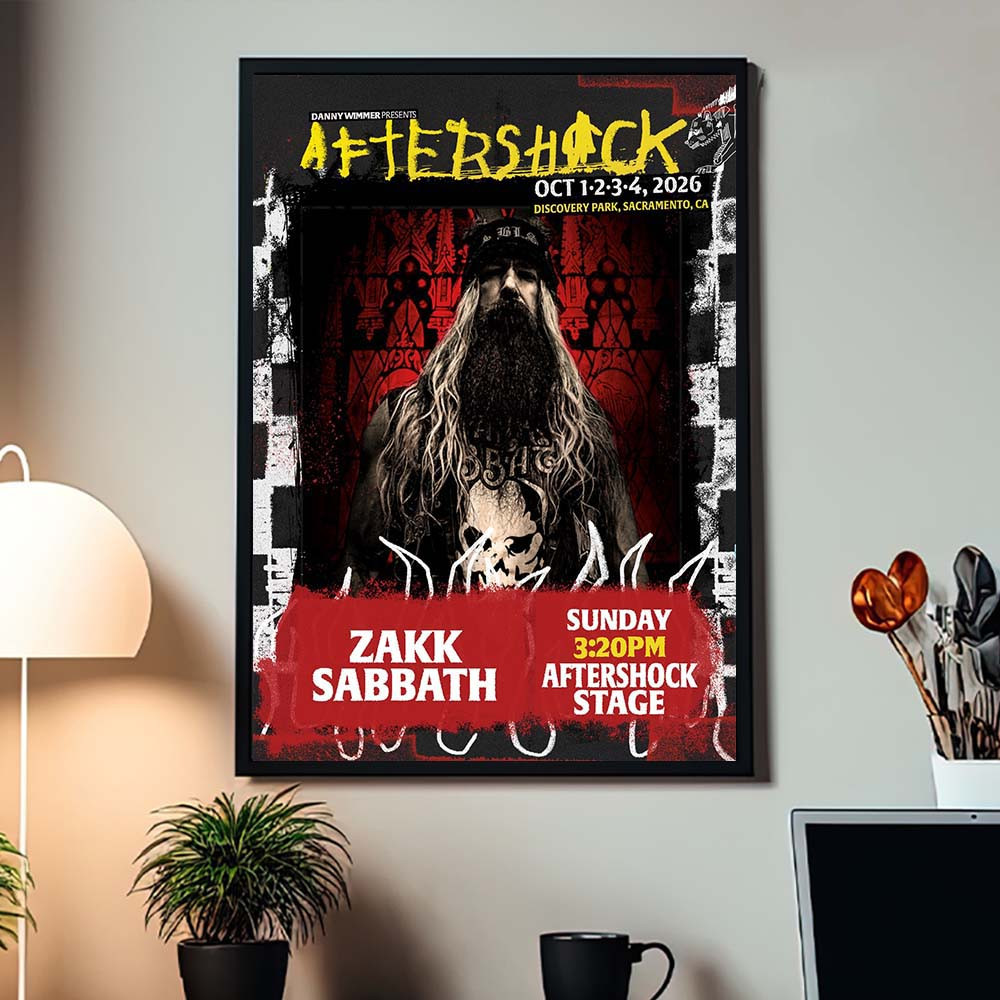 Zakk Sabbath Sacramento CA 2026 Event Poster Zakk Sabbath Poster Presents For Fans
