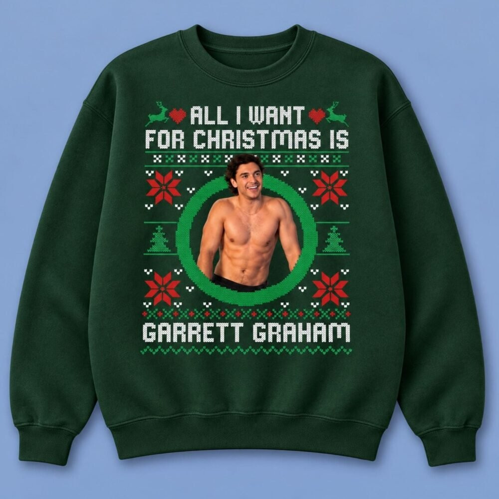 Garrett Graham Merch All I Want For Christmas Is Garrett Graham Sweatshirt Gift For Him 1 - Unicasport Garrett Graham Merch All I Want For Christmas Is Garrett Graham Sweatshirt Gift For Him