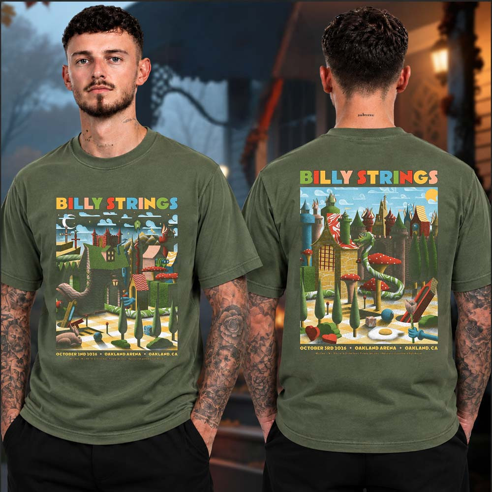 Billy Strings Oakland CA Event Poster Long Sleeve Shirt Billy Strings Merch Gift For Fans