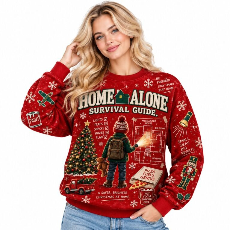 Home Alone Merch Survival Guide Christmas 2026 Sweatshirt Gift FOr Her 1 - Unicasport Home Alone Merch Survival Guide Christmas 2026 Sweatshirt Gift FOr Her