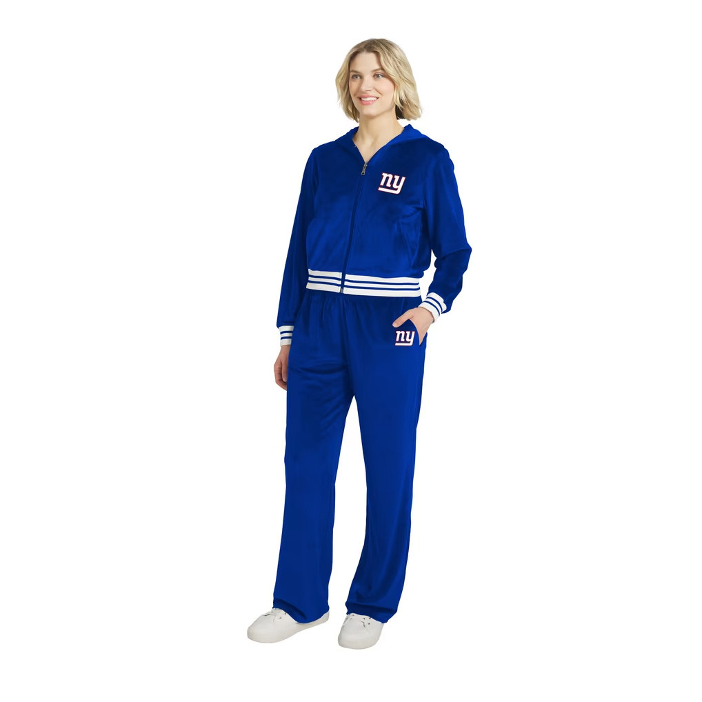 New York Giants Merch 2026 Wear by Erin Andrews NY Giants Zip Hoodie And Pants Set Gift For Women 1 - Unicasport New York Giants Merch 2026 Wear by Erin Andrews NY Giants Zip Hoodie And Pants Set Gift For Women