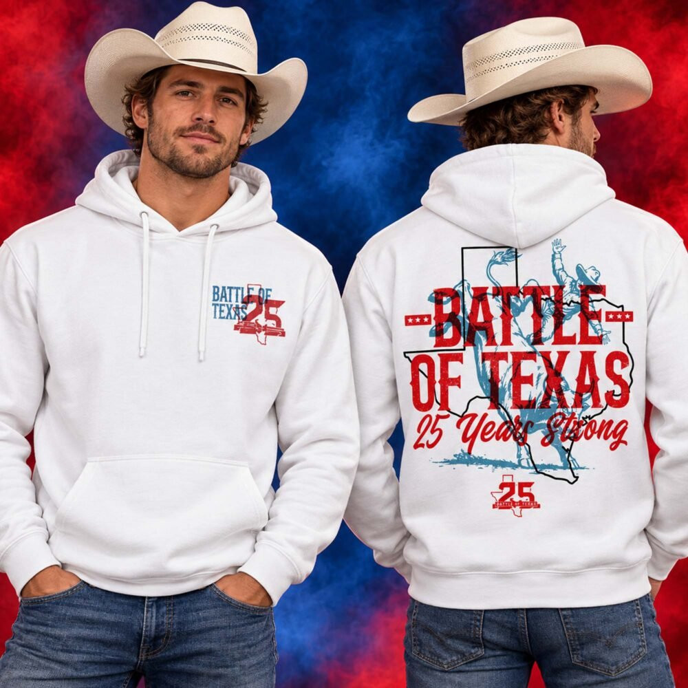 Houston Texans Merch Battle Of Texas 25 Years Strong Hoodie Gift For NFL Fans 1 - Unicasport Houston Texans Merch Battle Of Texas 25 Years Strong Hoodie Gift For NFL Fans