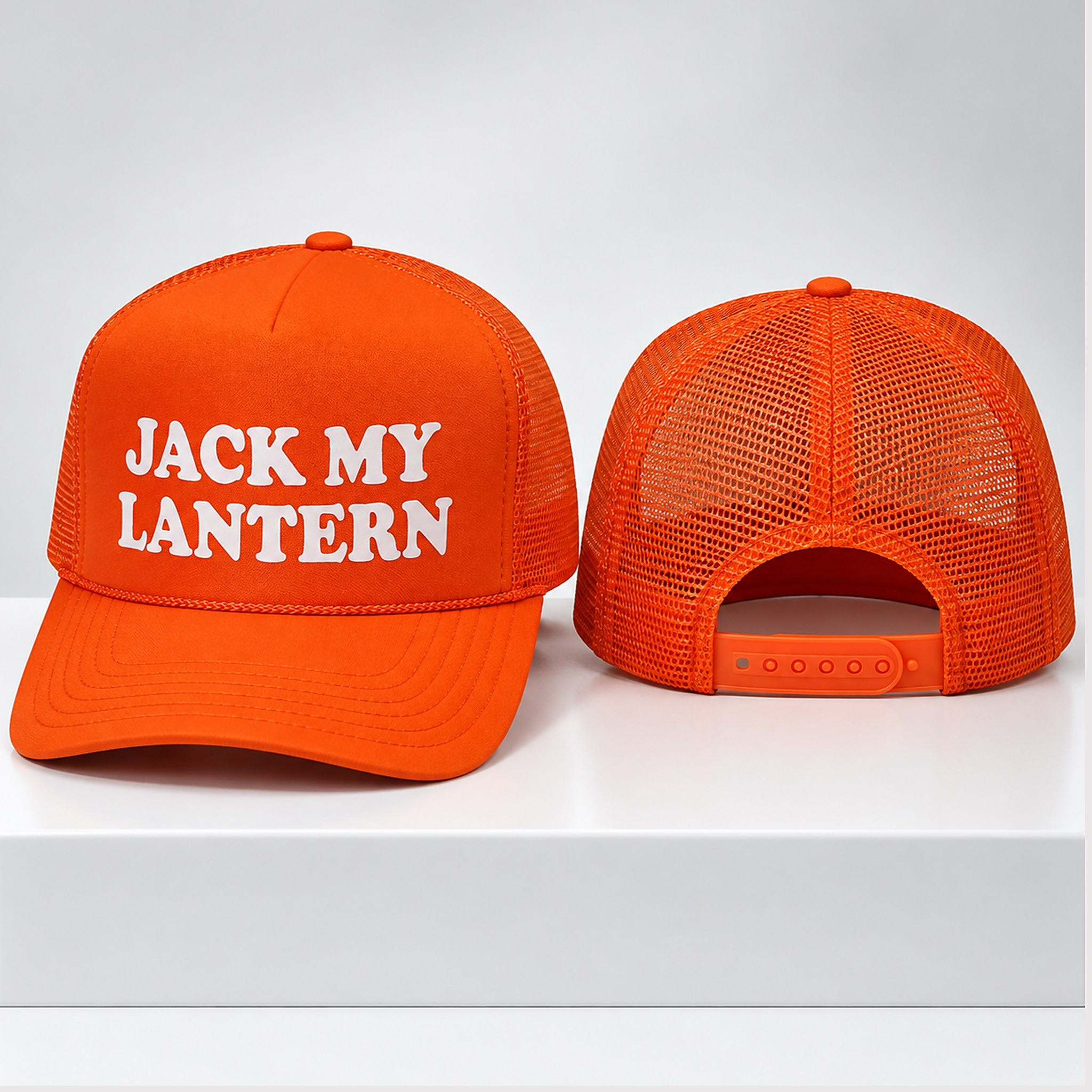 Jack My Lantern 2026 Trucker Hat Halloween Trucker Cap Presents For Boyfriend