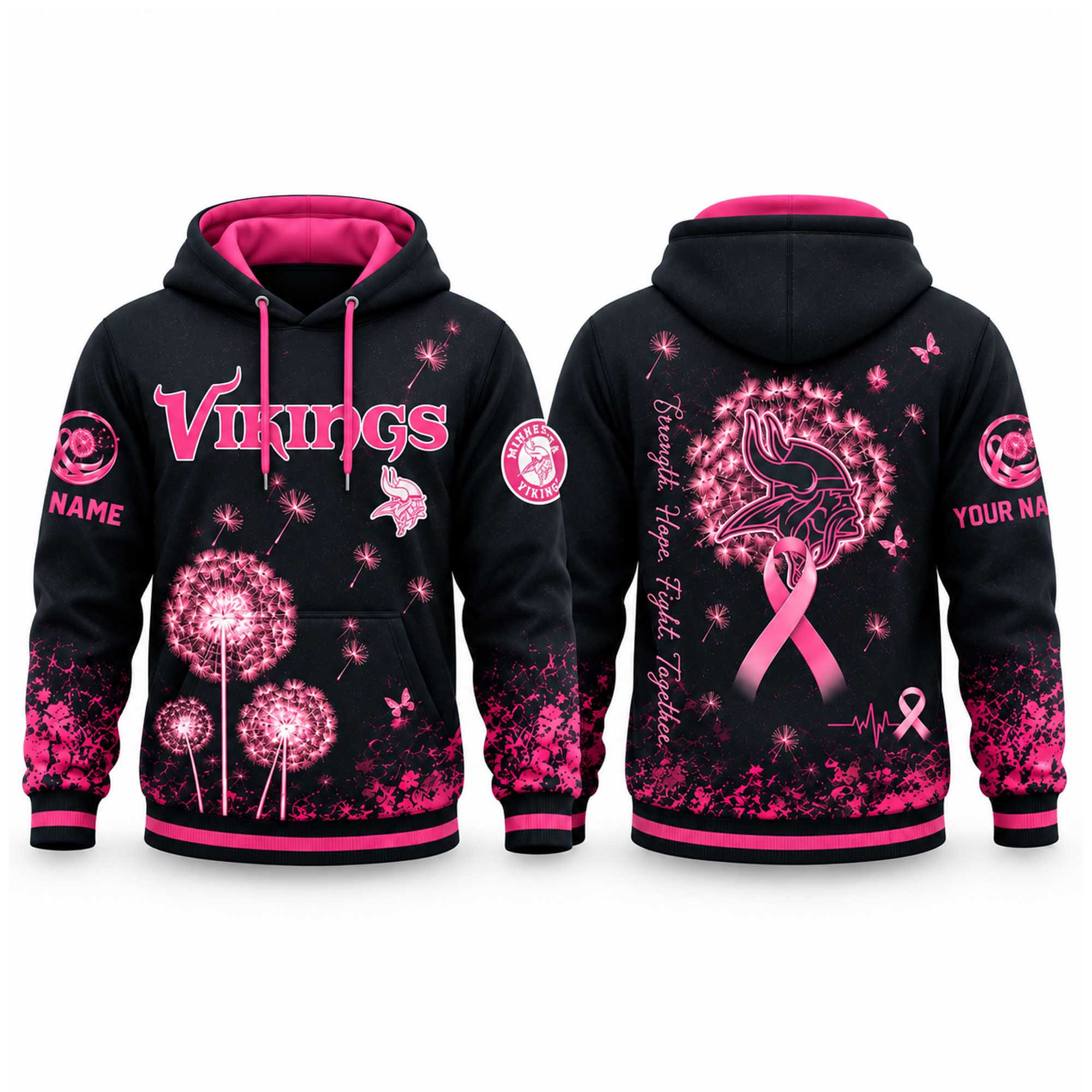 Personalized Minnesota Vikings Breast Cancer Awareness 2026 Hoodie Best Gifts For Skol Nation 1 - Unicasport Personalized Minnesota Vikings Breast Cancer Awareness 2026 Hoodie Best Gifts For Skol Nation