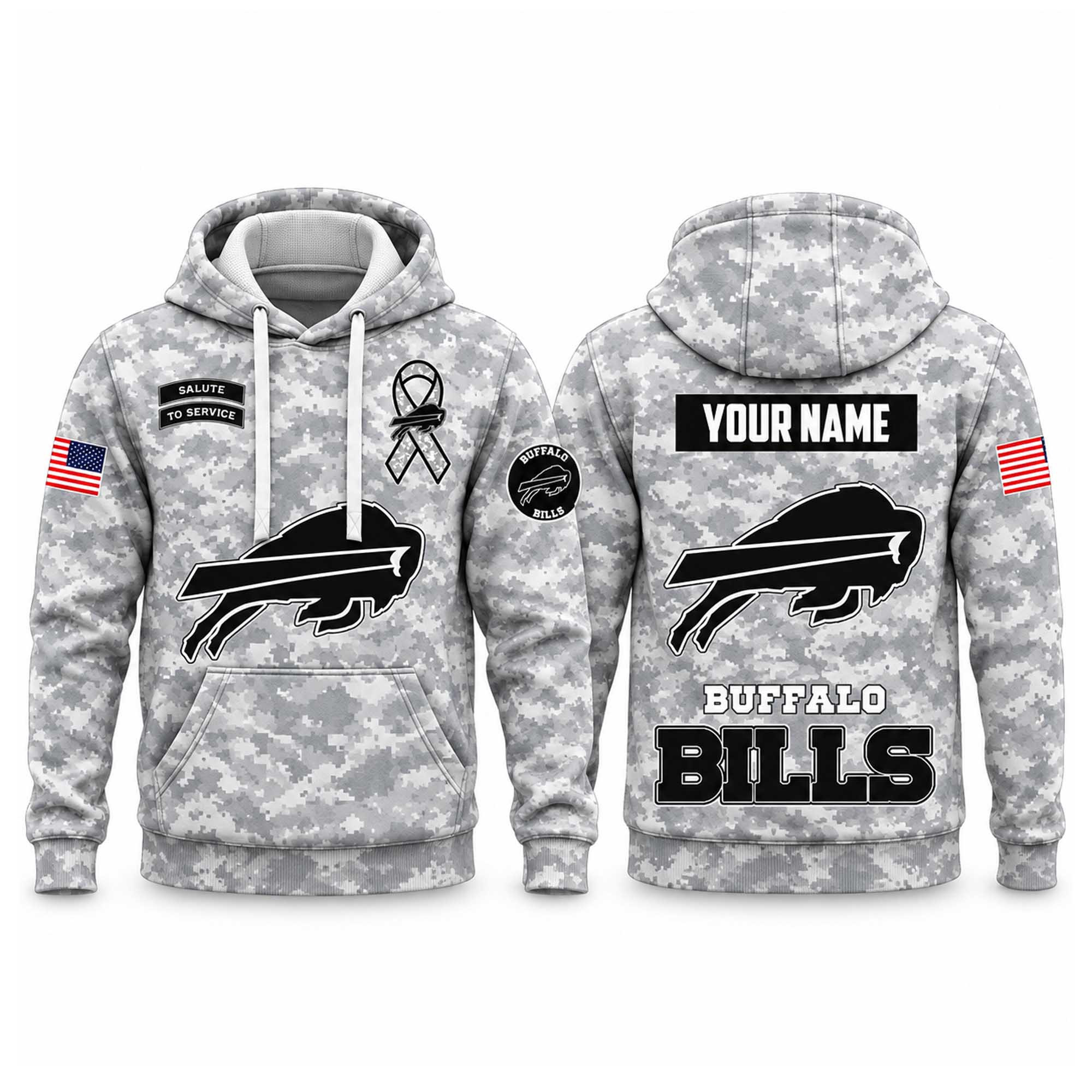 Custom 2026 Buffalo Bills X Salute To Service White Camo Hoodie Presents For Bills Mafia 1 - Unicasport Custom 2026 Buffalo Bills X Salute To Service White Camo Hoodie Presents For Bills Mafia