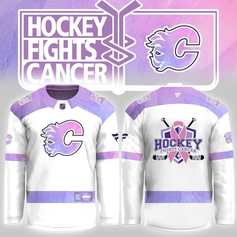 Calgary Flames Merch Hockey Fights Cancer 2026 Hockey Jersey Gift For Father 1 - Unicasport Calgary Flames Merch Hockey Fights Cancer 2026 Hockey Jersey Gift For Father