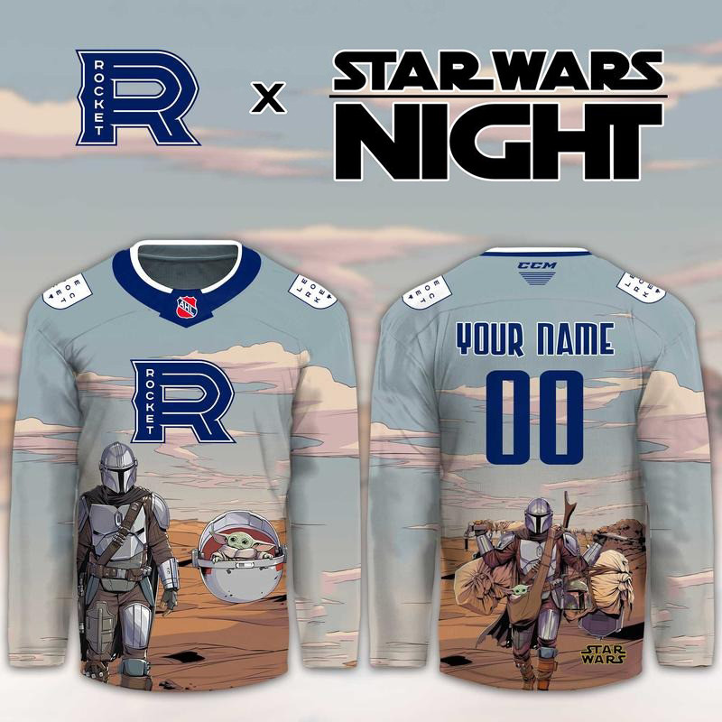 Custom Laval Rocket 2026 Star Wars Night Merch Hockey Jersey Gift For Father 1 - Unicasport Custom Laval Rocket 2026 Star Wars Night Merch Hockey Jersey Gift For Father
