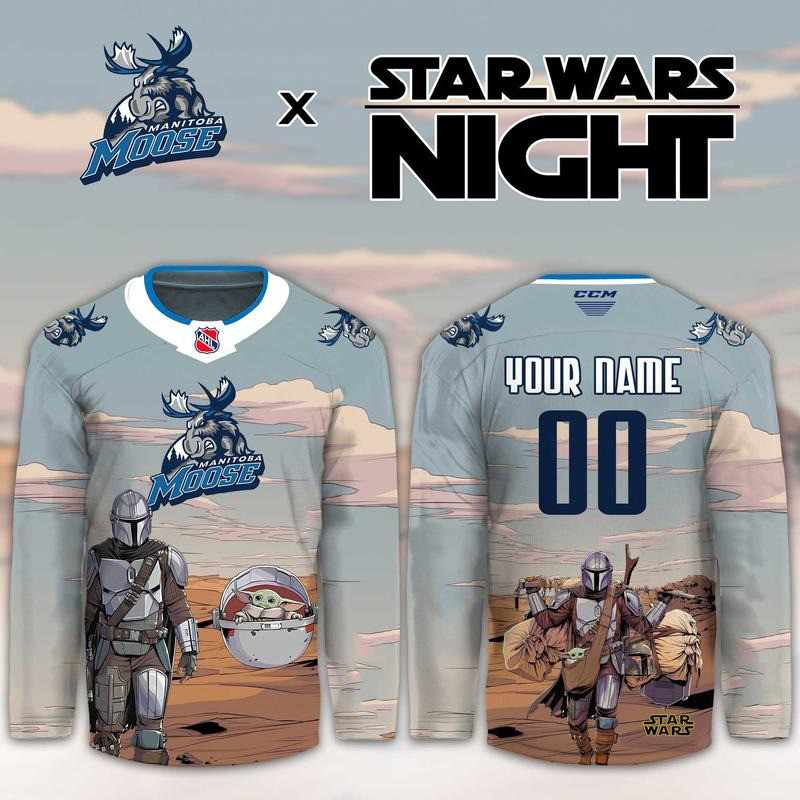 Custom Manitoba Moose Merch 2026 Star Wars Night Hockey Jersey Fan Gear 1 - Unicasport Custom Manitoba Moose Merch 2026 Star Wars Night Hockey Jersey Fan Gear
