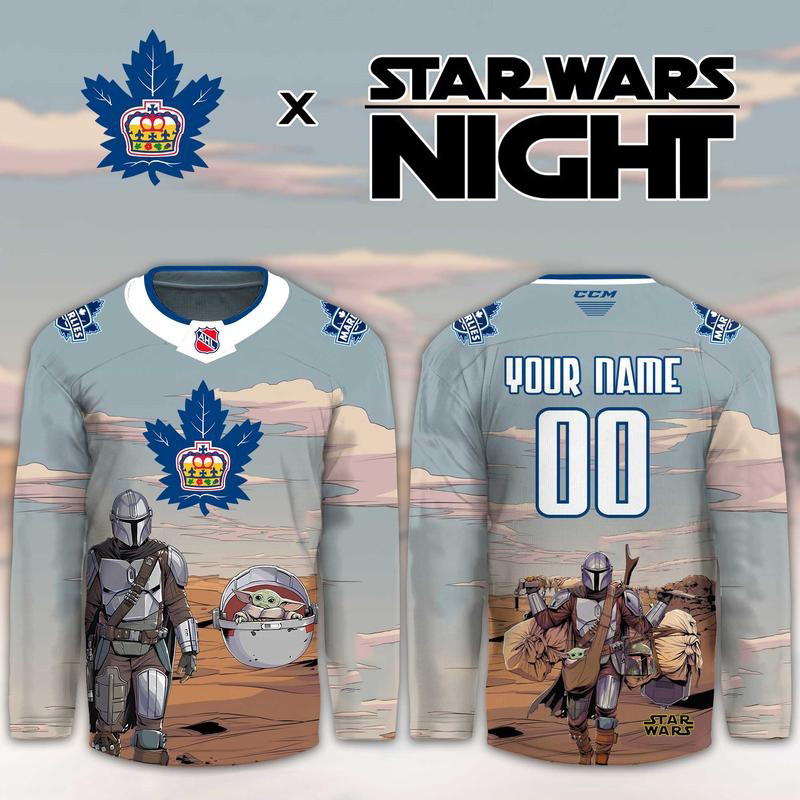 Custom Toronto Marlies Merch 2026 Star Wars Night Hockey Jersey Gift For Father 1 - Unicasport Custom Toronto Marlies Merch 2026 Star Wars Night Hockey Jersey Gift For Father