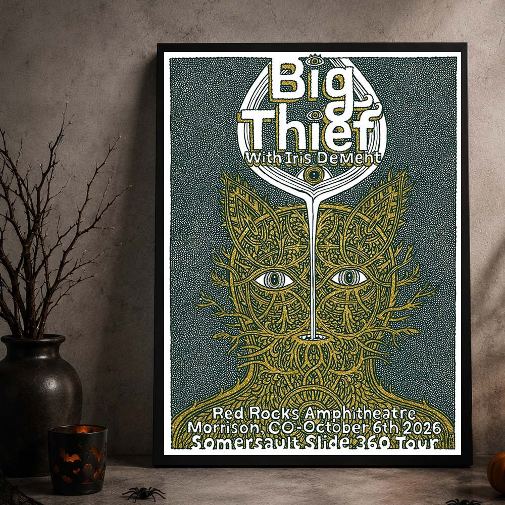 Big Thief With Iris Dement Red Rocks Event Poster Big Thief Concert Poster Gifts For Fans