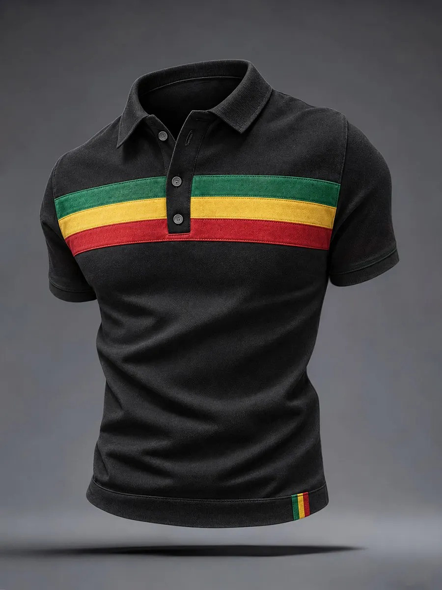 Reggae Inspired Retro Polo Shirt Black History Month Outfit Best Gifts For Brother