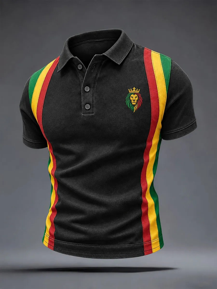 Reggae Inspired Polo Shirt Black History Month Retro Clothing Best Gifts For Brother