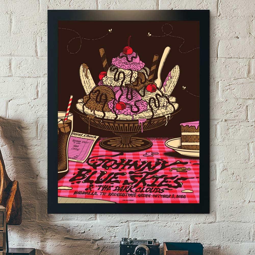Johnny Blue Skies Nashville TN Event Poster 2026 Johnny Blue Skies Concert Poster Fan Gift