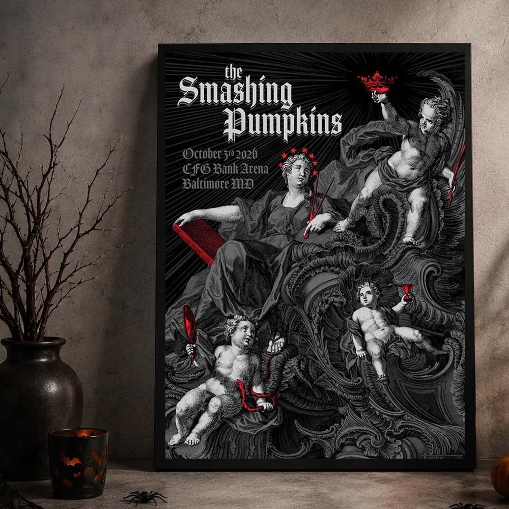 The Smashing Pumpkins Baltimore MD Event Poster The Smashing Pumpkins Concert Posters Unique Fan Gifts