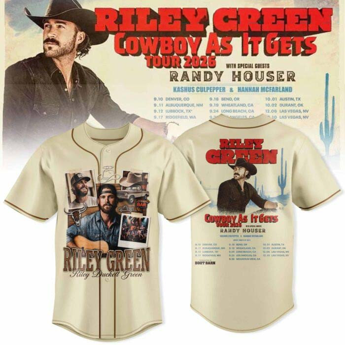 Riley Green Merch Cowboy As It Gets Collection Baseball Jersey Shirt Riley Green Lover Gift Ideas 1 - Unicasport Riley Green Merch Cowboy As It Gets Collection Baseball Jersey Shirt Riley Green Lover Gift Ideas