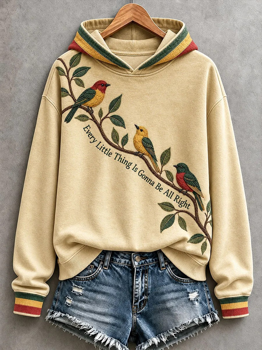 Every Little Thing Is Gonna Be All Right Hoodie Three Little Birds Apparel Gift Ideas 1 - Unicasport Every Little Thing Is Gonna Be All Right Hoodie Three Little Birds Apparel Gift Ideas
