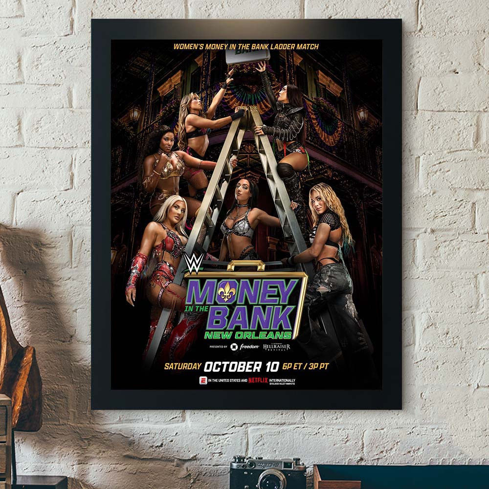 WWE Money In The Bank New Orleans 2026 Women’s Ladder Match Poster WWE Poster Unique Gift For Fans