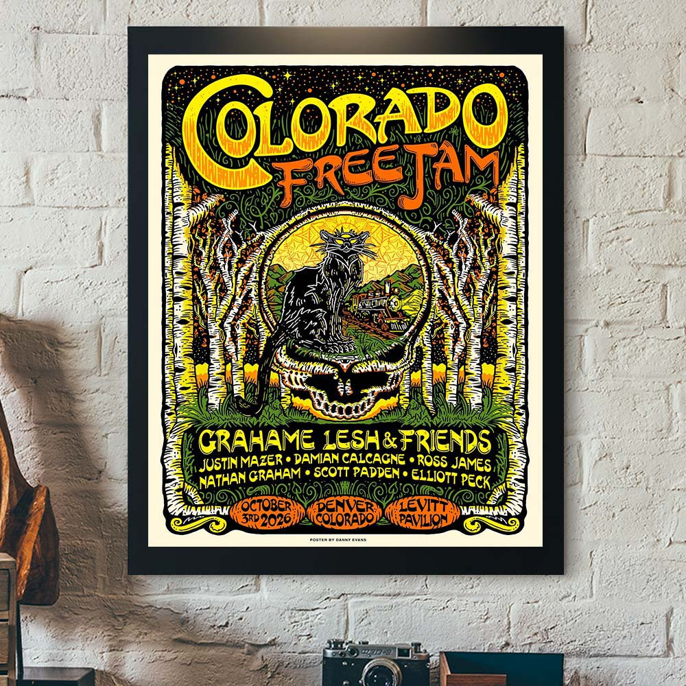 Colorado Free Jam With Grahame Lesh And Friends 2026 Poster Music Festival Poster Best Gifts