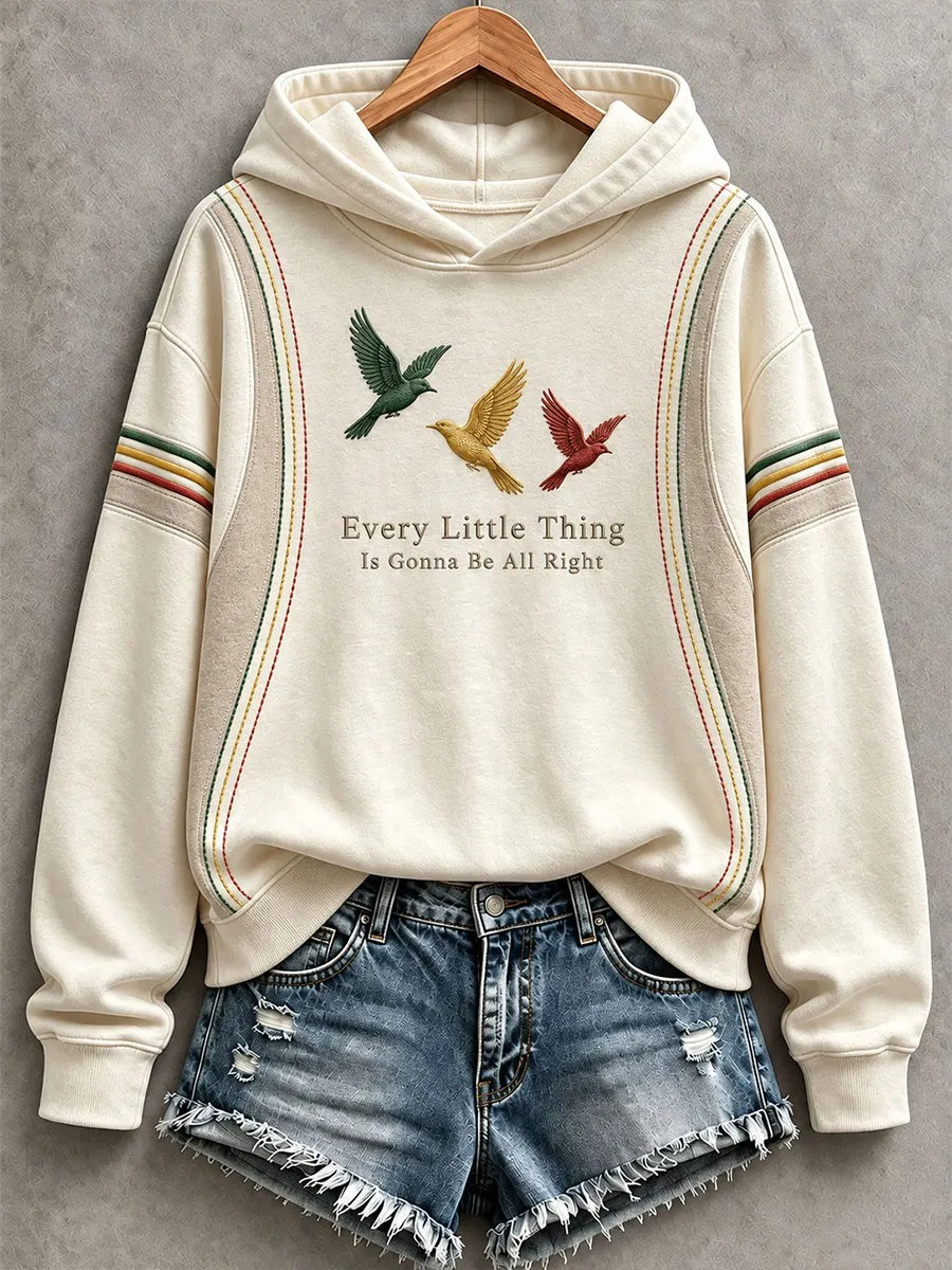 Every Little Thing Is Gonna Be All Right Hoodie Three Little Birds Hoodie Gifts For Friend 1 - Unicasport Every Little Thing Is Gonna Be All Right Hoodie Three Little Birds Hoodie Gifts For Friend