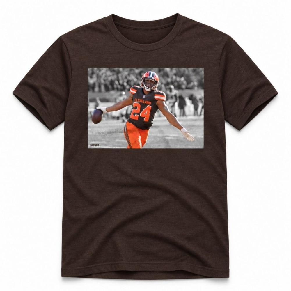 2026 Browns Nick Chubb T-Shirt Cleveland Browns Merch Football Fan Gift