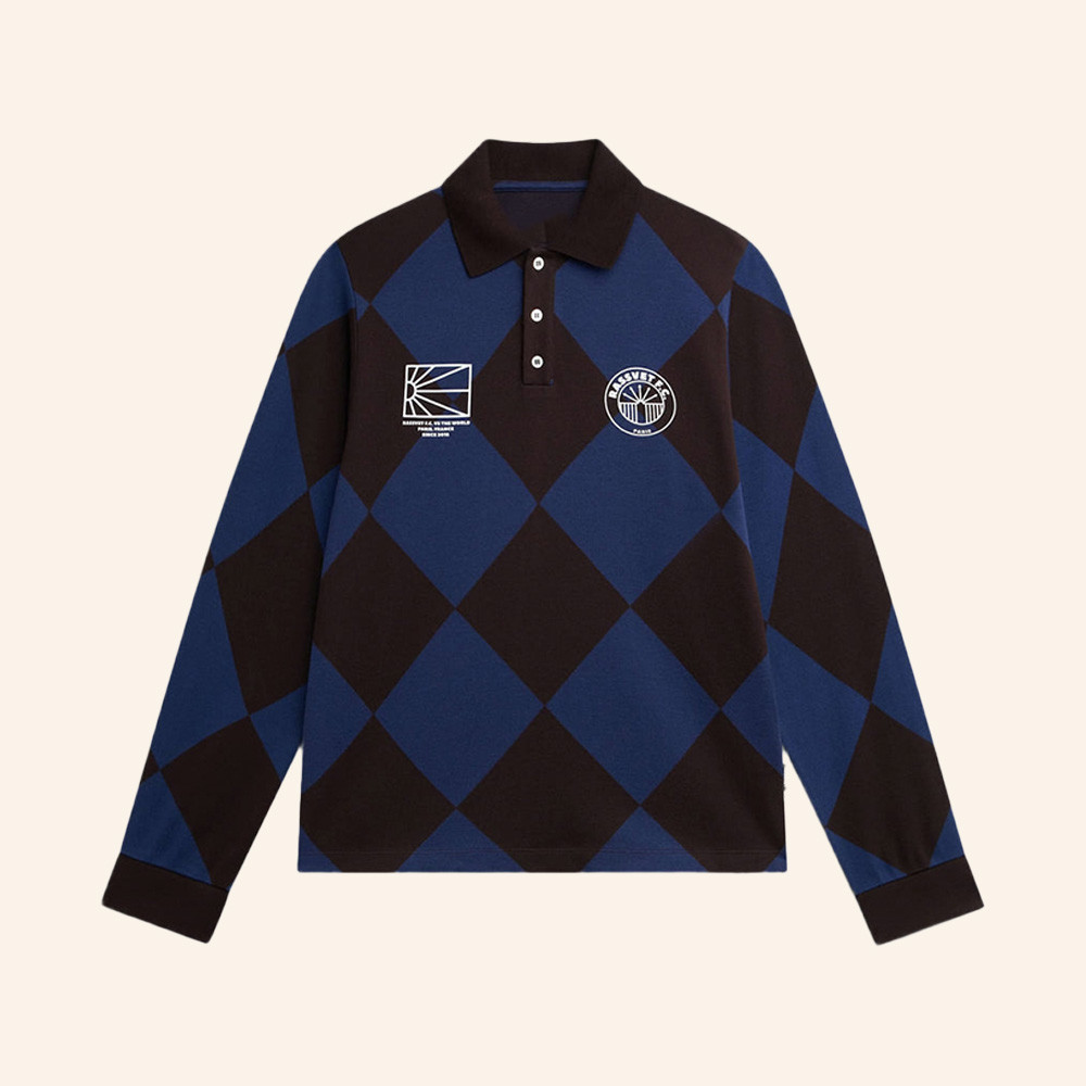 Rassvet Jacquard LS Long Sleeve Polo Shirt Rassvet FC Apparel Cool Gifts For Sports Lovers 1 - Unicasport Rassvet Jacquard LS Long Sleeve Polo Shirt Rassvet FC Apparel Cool Gifts For Sports Lovers