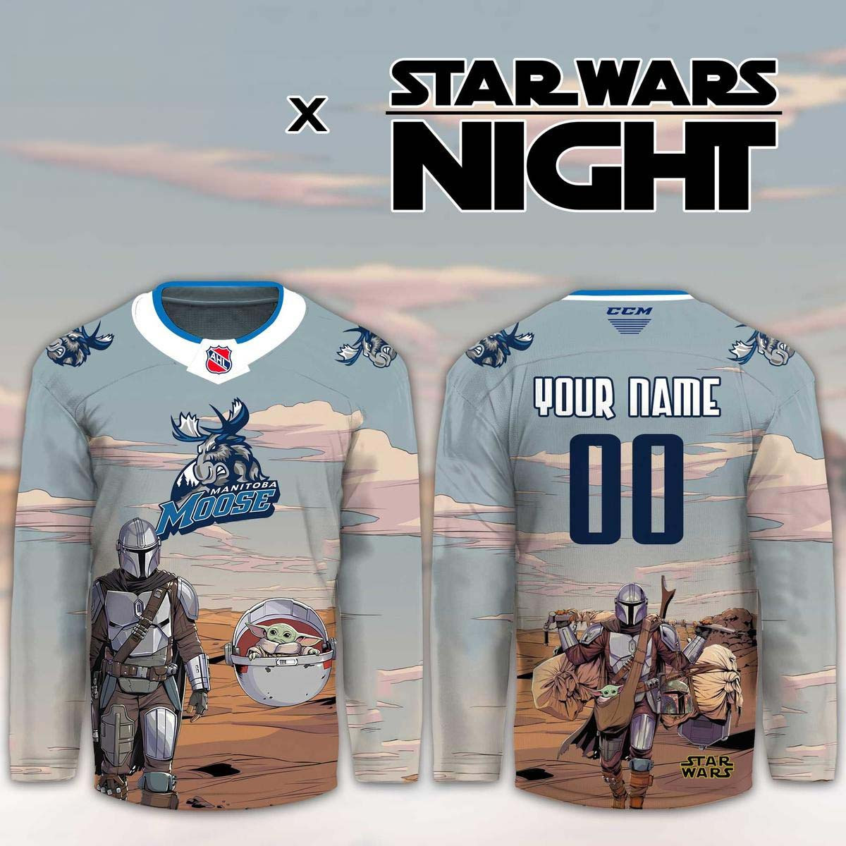 Personalized Manitoba Moose Merch x Star Wars Night 2026 Hockey Jersey Shirt Gift For Hockey Lover 1 - Unicasport Personalized Manitoba Moose Merch x Star Wars Night 2026 Hockey Jersey Shirt Gift For Hockey Lover