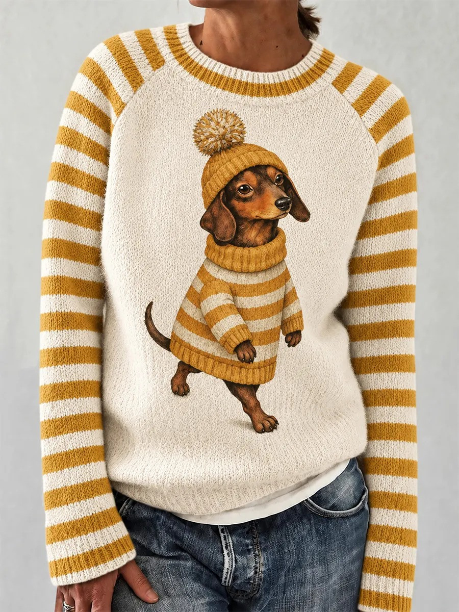 Cute Winter Dachshund Sweater Cozy Weather Clothing Christmas Gifts For Dachshund Lovers 1 - Unicasport Cute Winter Dachshund Sweater Cozy Weather Clothing Christmas Gifts For Dachshund Lovers