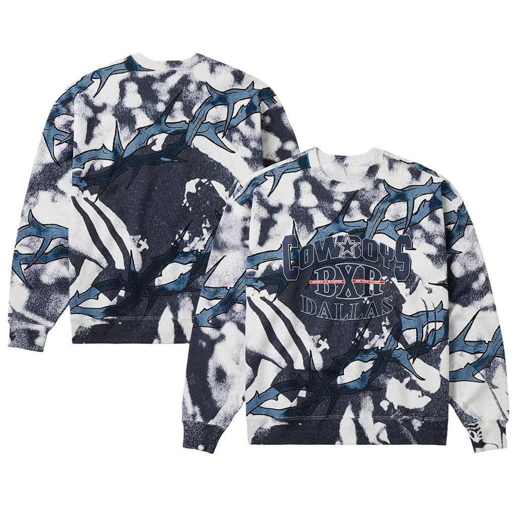 Dallas Cowboys Born X Raised NFL Merch Dallas Cowboys Thorns Sweatshirt Football Themed Gifts 1 - Unicasport Dallas Cowboys Born X Raised NFL Merch Dallas Cowboys Thorns Sweatshirt Football Themed Gifts
