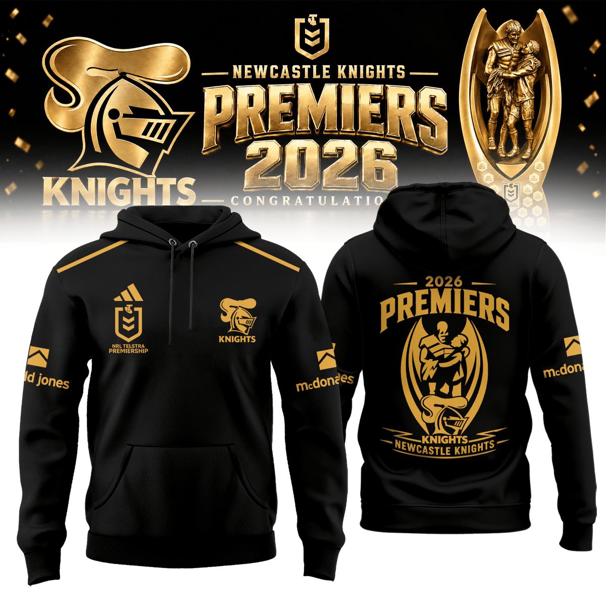 Newcastle Knights Merch 2026 NRL Premiers Hoodie Newcastle Knights Hooded Sweatshirt 1 - Unicasport Newcastle Knights Merch 2026 NRL Premiers Hoodie Newcastle Knights Hooded Sweatshirt