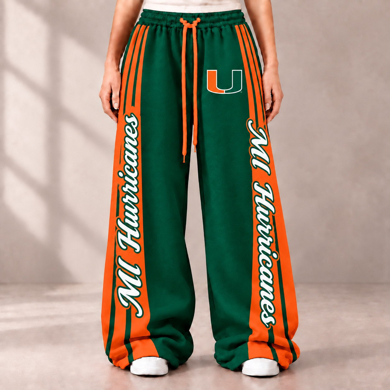 Miami Hurricanes Merch Sweatpants Hurricanes Football Gear Gift For Match Day Fan 1 - Unicasport Miami Hurricanes Merch Sweatpants Hurricanes Football Gear Gift For Match Day Fan