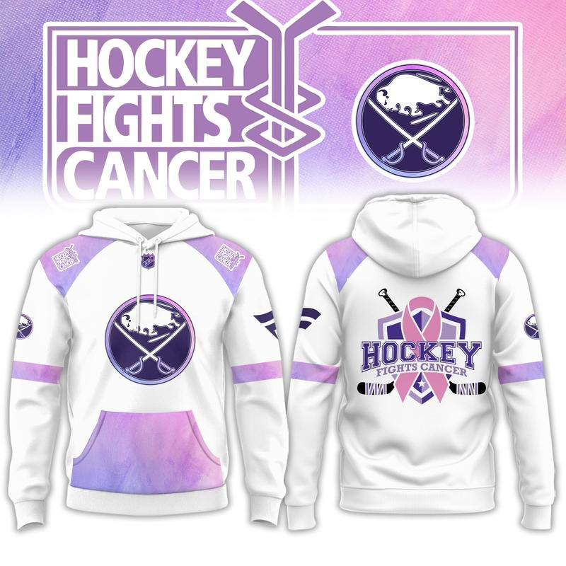 Buffalo Sabres Merch Hockey Fights Cancer Hoodie Game Day Apparel Gift For Him 1 - Unicasport Buffalo Sabres Merch Hockey Fights Cancer Hoodie Game Day Apparel Gift For Him