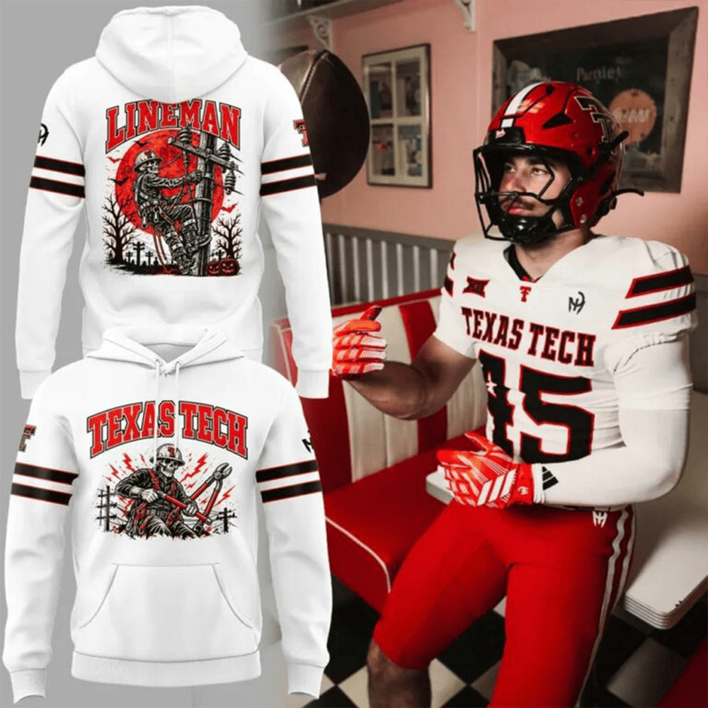 Texas Tech Red Raiders Merch Lineman Halloween 2026 Hoodie Football Fans Gift 1 - Unicasport Texas Tech Red Raiders Merch Lineman Halloween 2026 Hoodie Football Fans Gift