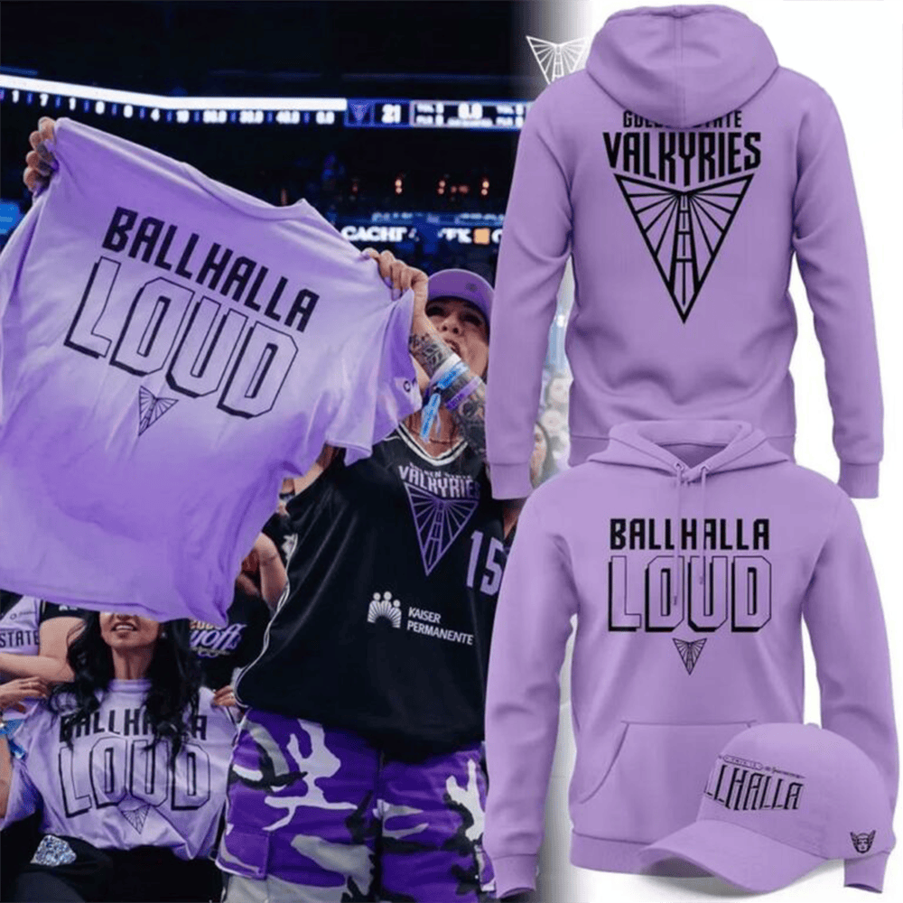Golden State Valkyries Merch Ballhalla Loud 2026 Purple Hoodie Fans Gift 1 - Unicasport Golden State Valkyries Merch Ballhalla Loud 2026 Purple Hoodie Fans Gift