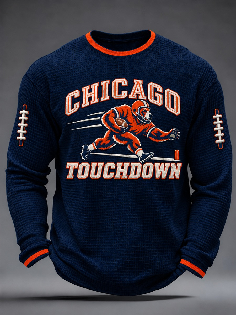 Chicago Bears Merch Chicago Touchdown National Football Long Sleeve Shirt Game Day Gift