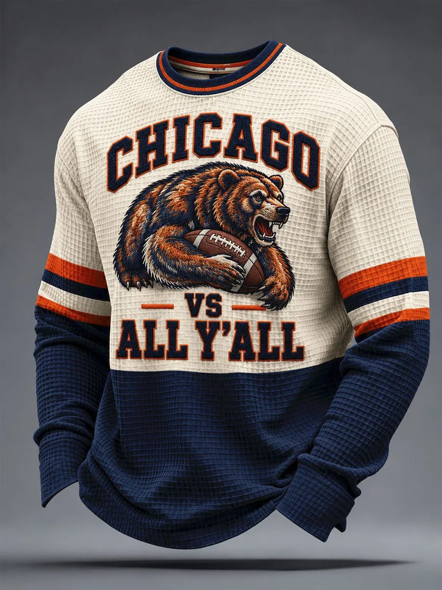Chicago Bears Merch Chicago Vs All Y'all Long Sleeve Shirt Gift For Football Fan
