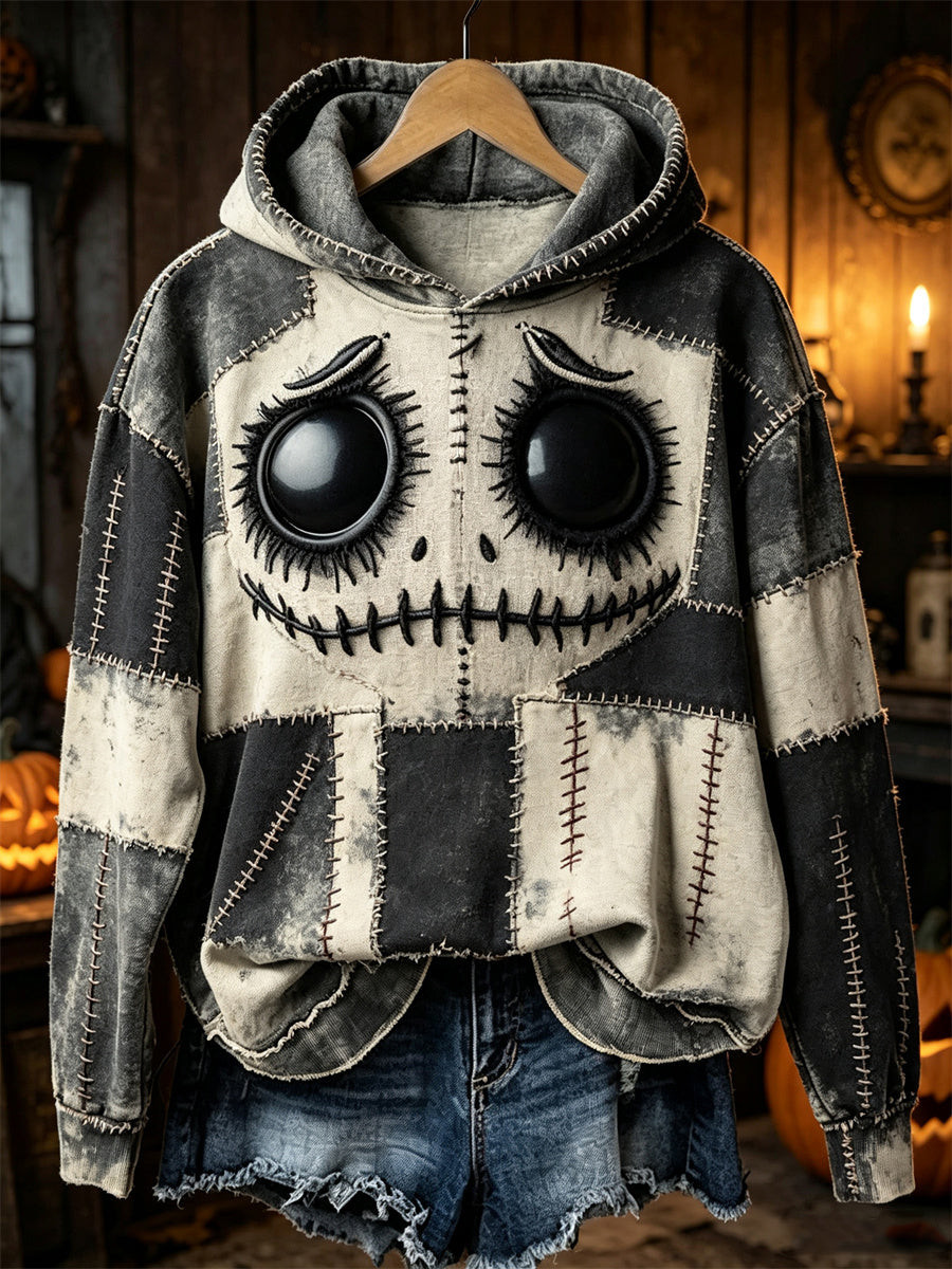 Spooky Skeleton Party Black Halloween Hoodie Vintage Gothic Skeleton Apparel Gifts For Friends 1 - Unicasport Spooky Skeleton Party Black Halloween Hoodie Vintage Gothic Skeleton Apparel Gifts For Friends