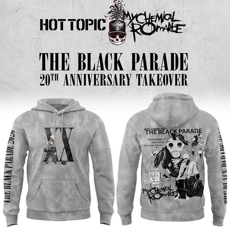 My Chemical Romance Merch Celebrate The 20th Anniversary Takeover Hoodie Rock Music Lovers 1 - Unicasport My Chemical Romance Merch Celebrate The 20th Anniversary Takeover Hoodie Rock Music Lovers