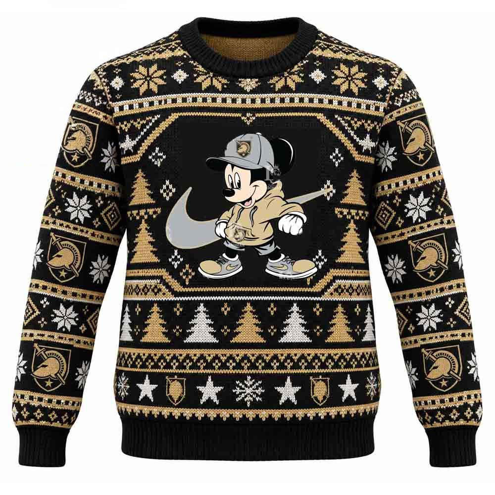 Army Black Knights Merch Cool Mickey Mouse Nike Christmas Ugly Sweater Gift For Fans 1 - Unicasport Army Black Knights Merch Cool Mickey Mouse Nike Christmas Ugly Sweater Gift For Fans