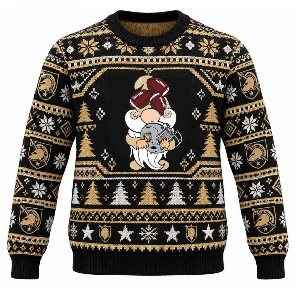 Army Black Knights Merch Gnomes Helmet Christmas Ugly Sweater Great Football Fans Gear 1 - Unicasport Army Black Knights Merch Gnomes Helmet Christmas Ugly Sweater Great Football Fans Gear