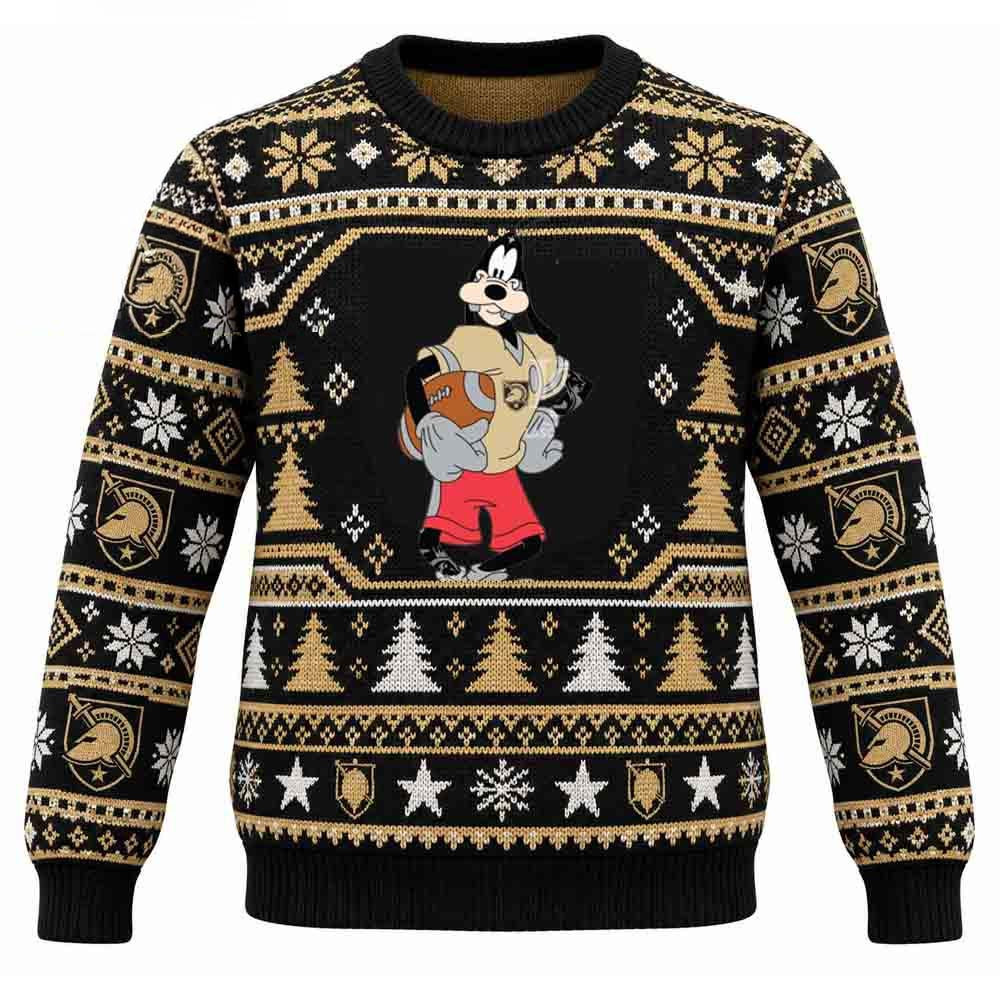 Army Black Knights Merch Goofy Player Christmas Ugly Sweater Best Football Fans Gear 1 - Unicasport Army Black Knights Merch Goofy Player Christmas Ugly Sweater Best Football Fans Gear
