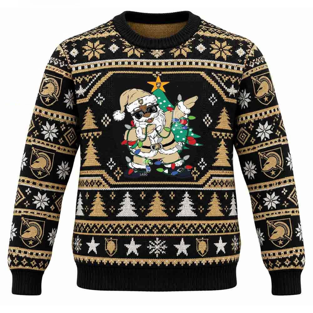 Army Black Knights Merch Santa Claus Christmas Ugly Sweatshirt Gift For Football Fans 1 - Unicasport Army Black Knights Merch Santa Claus Christmas Ugly Sweatshirt Gift For Football Fans