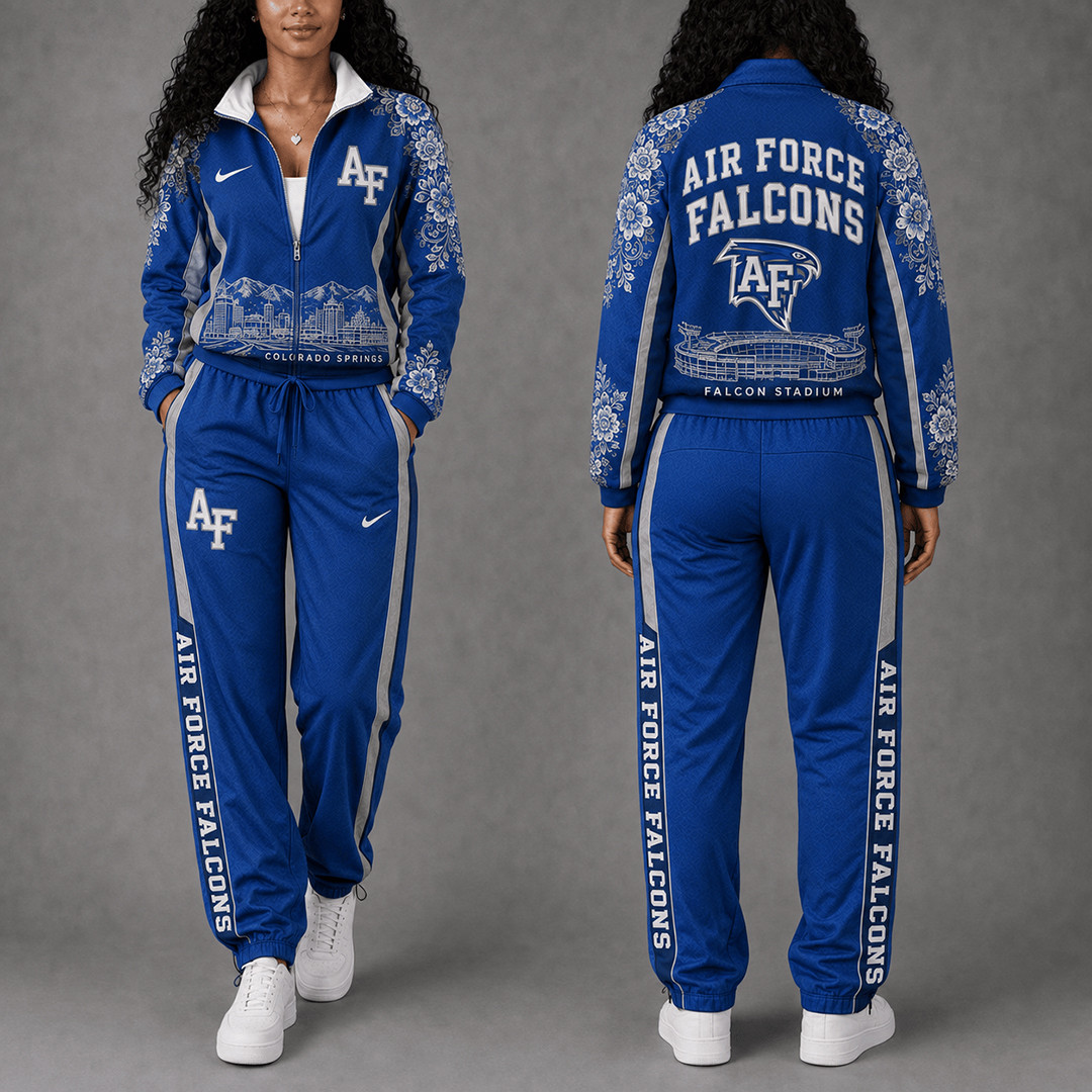Air Force Falcons Floral Stadium Jacket And Sweatpants Set Falcons Gameday Clothing 1 - Unicasport Air Force Falcons Floral Stadium Jacket And Sweatpants Set Falcons Gameday Clothing