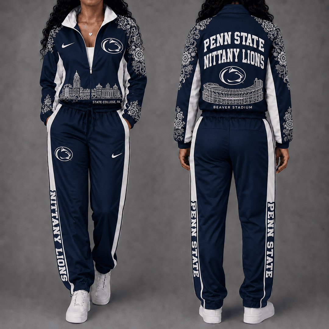 Penn State Nittany Lions Floral Stadium Jacket And Sweatpants Set Nittany Lions Pride Gear 1 - Unicasport Penn State Nittany Lions Floral Stadium Jacket And Sweatpants Set Nittany Lions Pride Gear